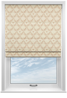 Trellis Prints, Vine and Bloom Romsey Manson - Roman Blind